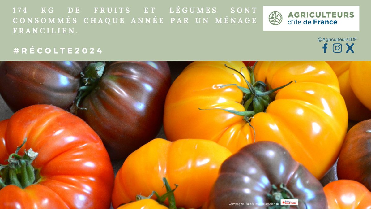 🍅🌞La récolte🚜🍒
En IDF, c'est aussi la période des récoltes 🍅&amp;🍒🍑
Les différents 🍅&amp;🍒sont disponibles en rayons 😍 dans les boutiques à la ferme, les marché
N’hésitez pas à vous rapprocher des 👨🏼‍🌾&amp;👩🏻‍🌾  près de chez vous pour consommer des produits de saison et locaux👨🏼‍🌾👩🏻‍🌾