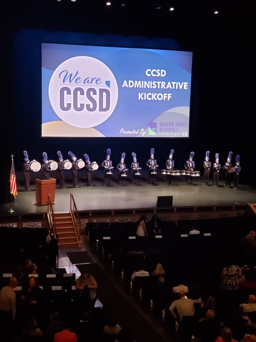 Kudos to DPHS Drumline kicking off the <a href="/ClarkCountySch/">CCSD</a> Administrative Kickoff! #DPYouKnow