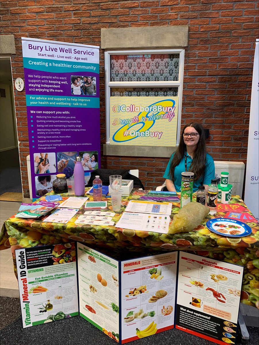 Lizzie Howard (@lizziehoward_) on Twitter photo Fantastic time at the <a href="/Collabor8Bury/">Collabor8 Bury</a> event today! Our @BuryLiveWell team loved providing health and wellbeing advice to our community. A big thank you to everyone who joined us☺️ #Onebury Fantastic time at the <a href="/Collabor8Bury/">Collabor8 Bury</a> event today! Our @BuryLiveWell team loved providing health and wellbeing advice to our community. A big thank you to everyone who joined us☺️ #Onebury