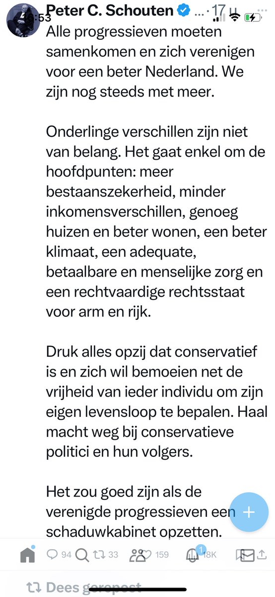 IngridC73's tweet image. @SchoutenLegal roept op tot vereniging van de #progressieven en zegt dat onderlinge #verschillen niet van belang zijn. Waarom blokkeert deze meneer dan mensen die het op sommige punten oneens met hem zijn ipv de #verbinding te zoeken? Gemiste kans om echt iets te bereiken.