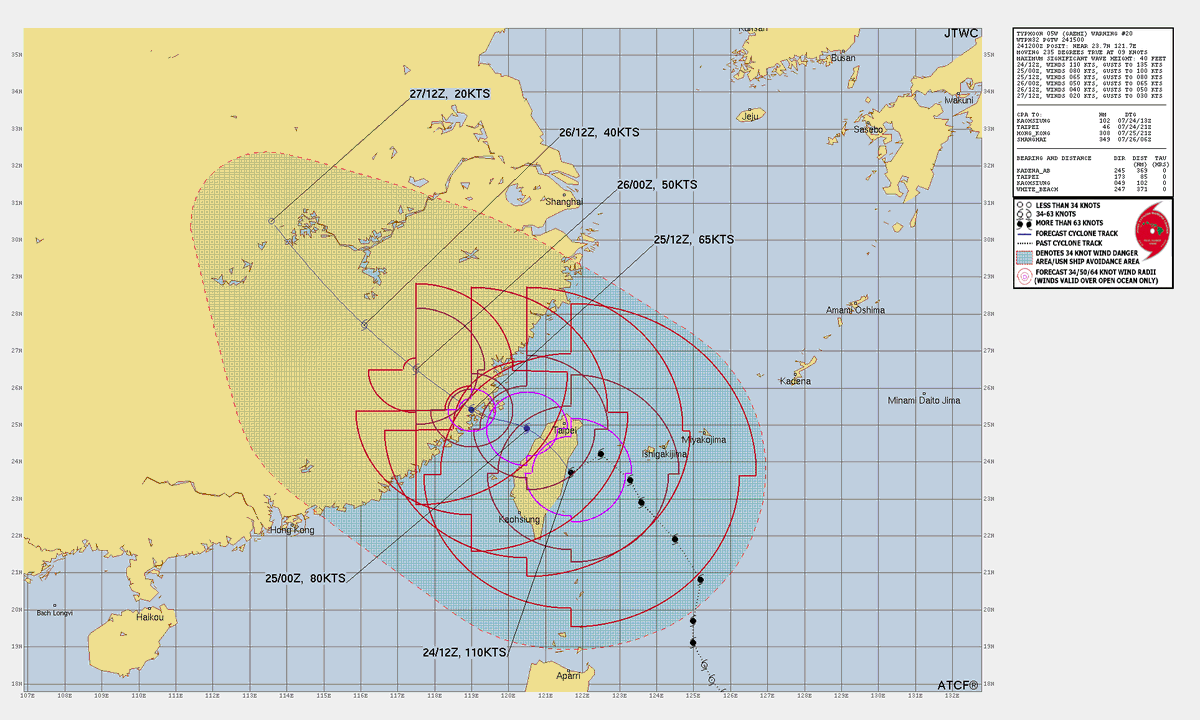 LimWeather's tweet photo. 125mph C3 #TyphoonGaemi to landfall soon in N #Taiwan and soon after a #Fujian at #Fuzhou,SE #China landfalls! interests there,S #RyukyuIslands,#Japan should finish preps now!
#Wxtwitter #Tropicalstorm #Wxx #Tropicswx #台風3号 #typhoon #CarinaPH #Taipei #Gaemi https://t.co/QSytOAQZm3