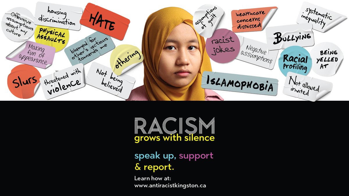 Speak up, support &amp; report. When you use your voice against racism, you make it easier for others to do the same. Antiracist Kingston is a task force established to address the increasing occurrences of racist incidents within Kingston area.