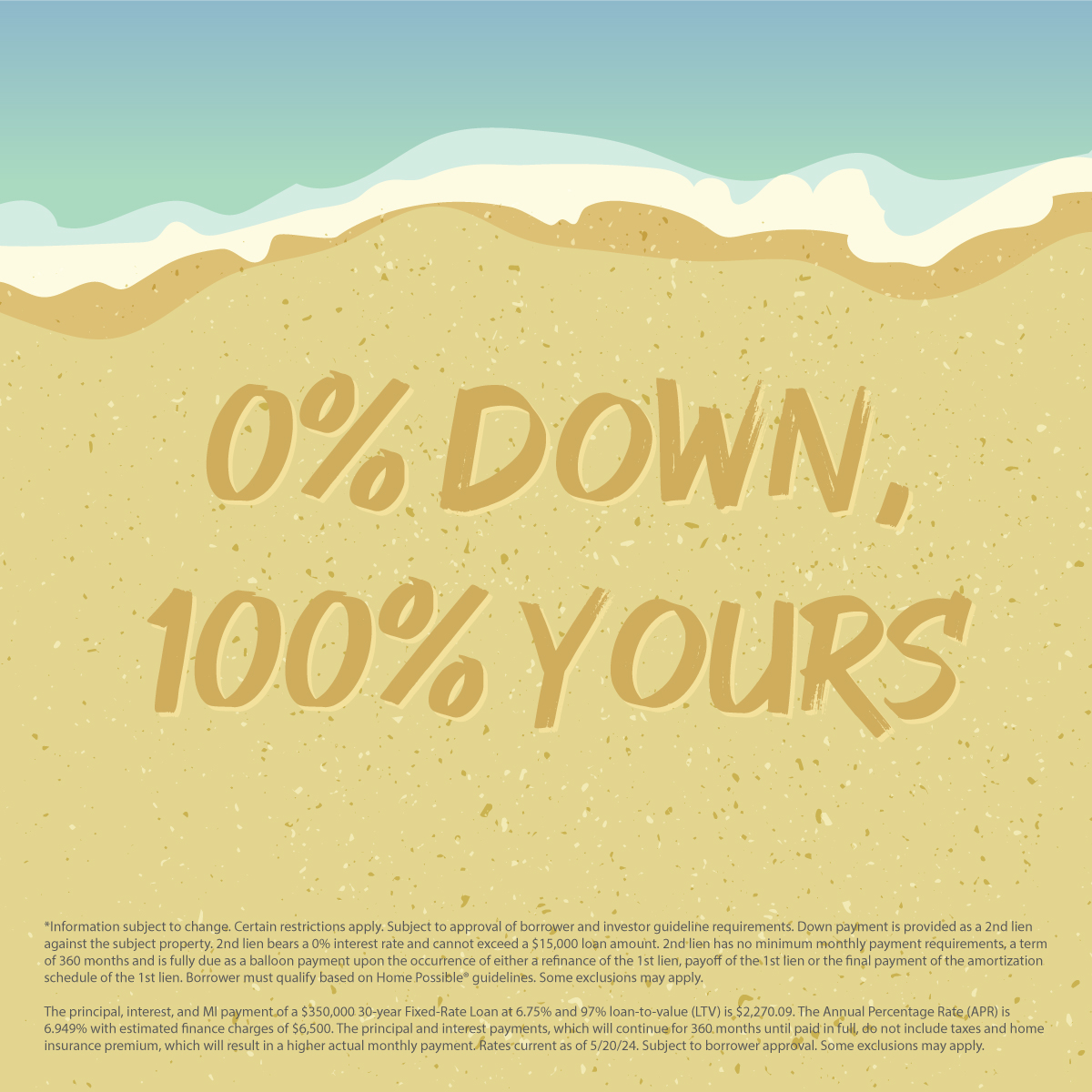 Ready, set, go! The starting line to homeownership is more appealing with 0% down payment mortgages. Leave the down payment in the dust and sprint toward your new home! DM us.