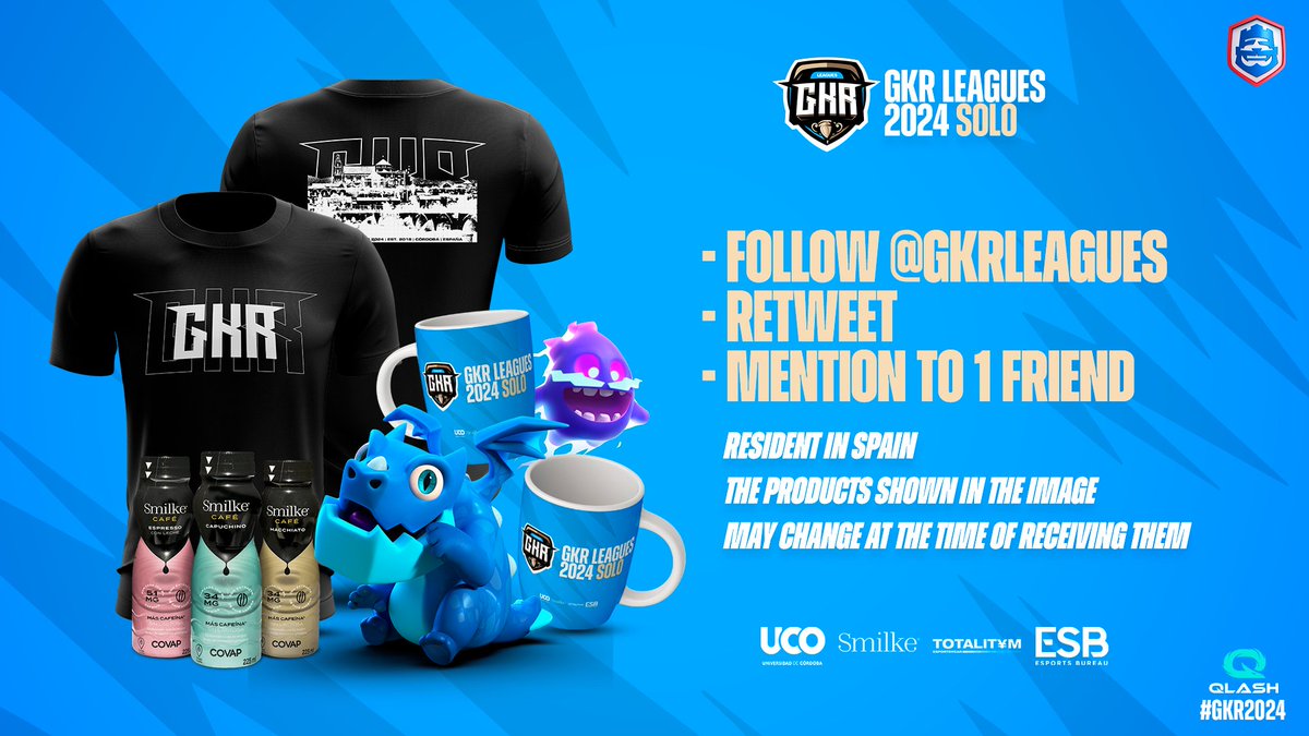 GKR 2025 (@gkrleagues) on Twitter photo 🎉 GIVEAWAY! - GKR 2024 Solo
1️⃣ Follow <a href="/GkrLeagues/">GKR – Gold Edition</a>
2️⃣ Retweet this post
3️⃣ Mention a friend below
‼️ Winner has 1 hour to claim their prize
⏳ Ends July 26 at 19:00 UTC 🎉 GIVEAWAY! - GKR 2024 Solo
1️⃣ Follow <a href="/GkrLeagues/">GKR – Gold Edition</a>
2️⃣ Retweet this post
3️⃣ Mention a friend below
‼️ Winner has 1 hour to claim their prize
⏳ Ends July 26 at 19:00 UTC