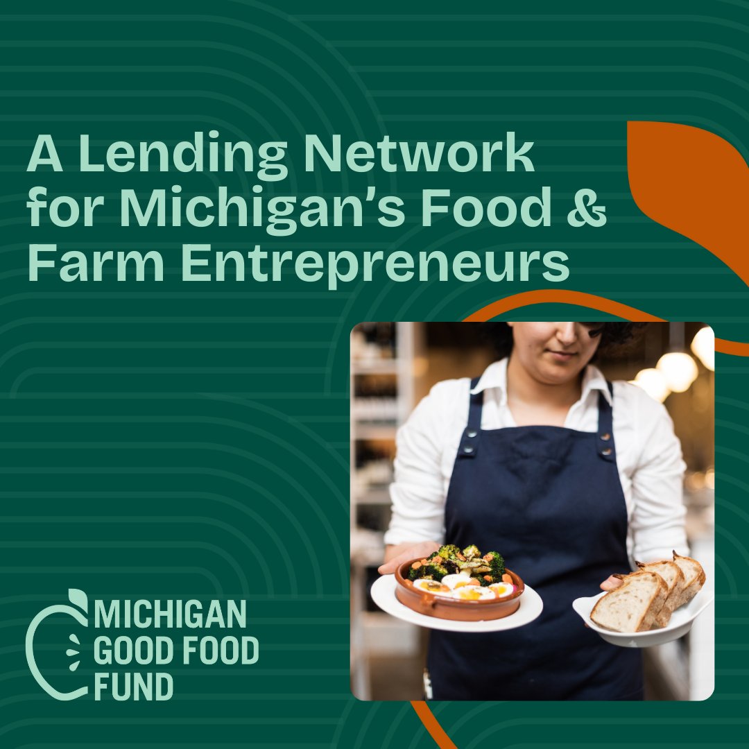 Are you a food or farm entrepreneur? Are you looking to grow your business?
@MIGoodFoodFund can connect you with the financing and support your business
needs to figure out challenges or to grow. Visit their website to learn more! bit.ly/3W98FCo