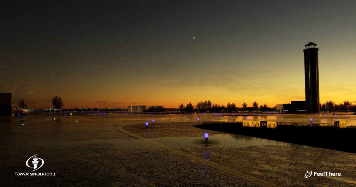 feelThere's tweet image. Something new is cooking here! What do you think about new rain effect and puddles? 🌧 Good things are coming for Tower! Simulator 3 🔜

#feelthere #tower #towersimulator3 #atc #airtrafficcontroller #airtrafficcontrol #atcsimulation #atctraining #aviation  #simulationgame