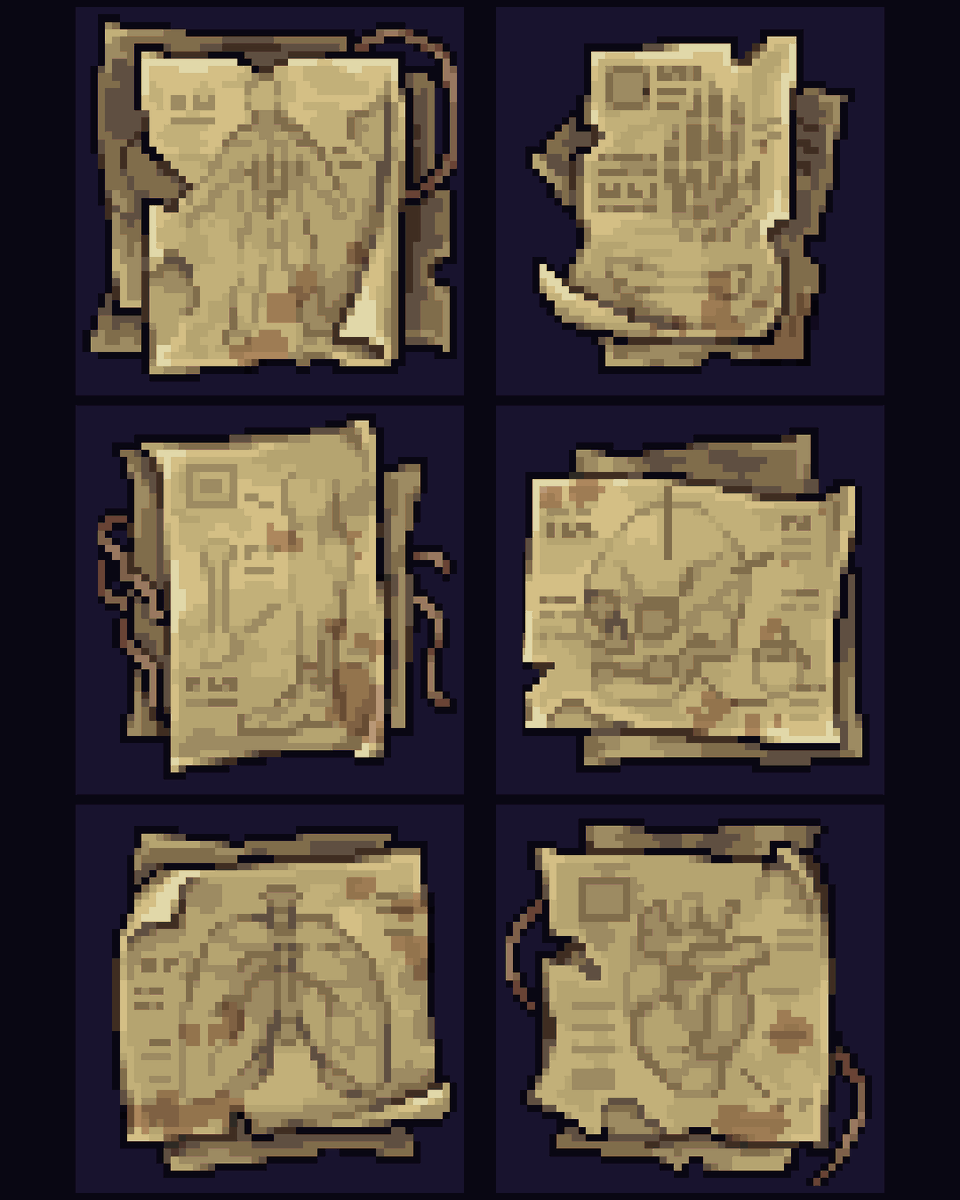 Mystery diagrams 🖋️
#teaser #medical #medieval #pixelart #gamedev #indiedev #indiegame #ドット絵 #像素艺术 #픽셀아트