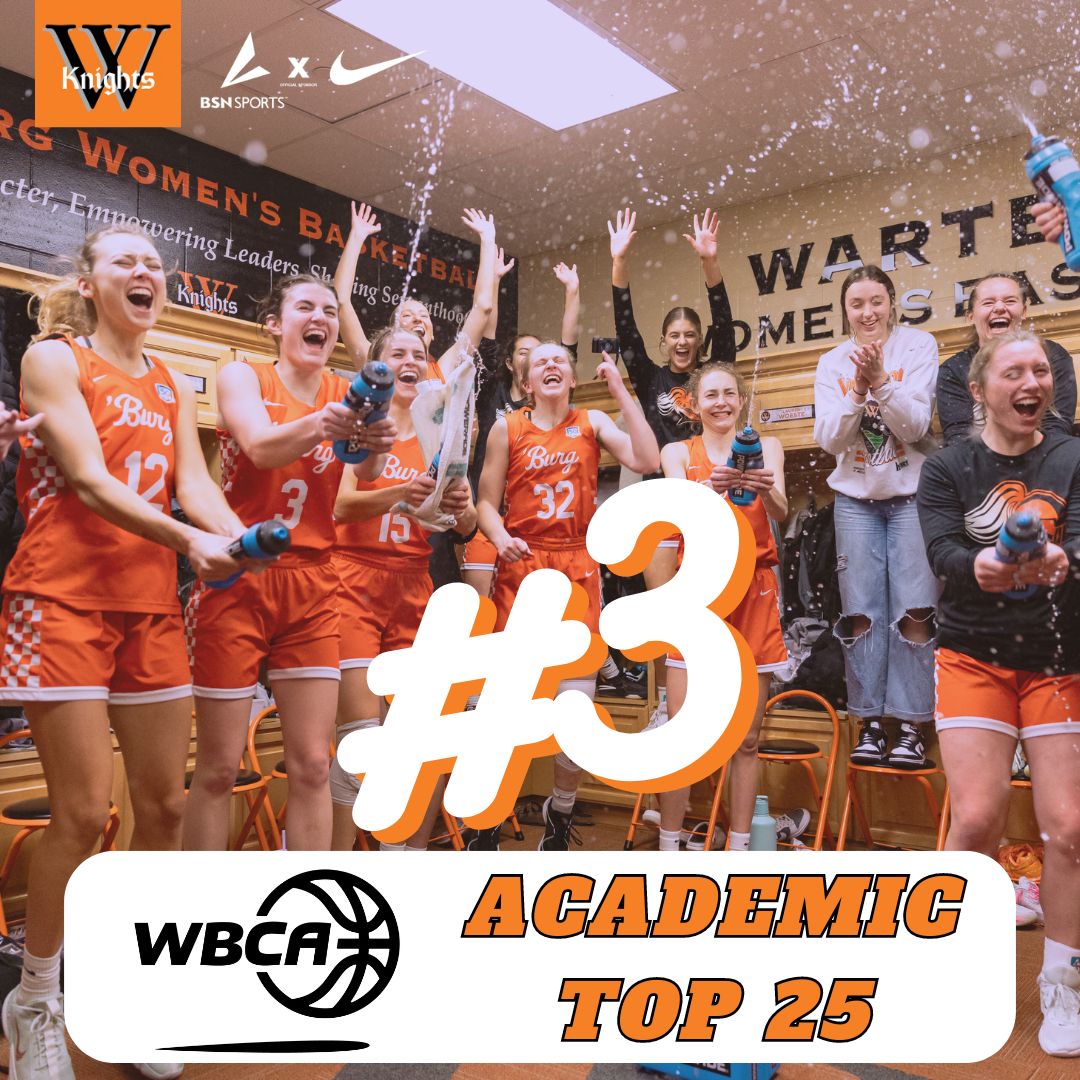 Wartburg ranks third on the WBCA Academic Top 25 Team Honor Roll for Division III!🔥📚

📰 bit.ly/3zOfCBd