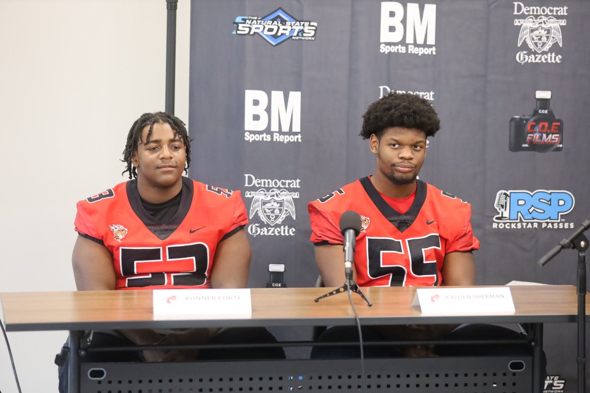 C.O.E Films (@crunkdoutent) on Twitter photo βοΈBig Miller Football Media DayβοΈ
ππππππππππ
School: Maumelle High School
Coach: Brian Maupin <a href="/BMop25/">Coach Brian Maupin</a>
Players:
Konner Forte <a href="/53_Forte/">Konner Forte</a>
Bryan Beets <a href="/bryan_beets/">Bryan Beets</a>
Drake Lussier <a href="/Drake5467/">Drake Lussier</a>
Kayden Sherman @501_kayden
<a href="/the1nss/">The Natural State Sports Network</a> <a href="/Will_NSS/">Will</a> <a href="/ARPrepSports/">Arkansas Prep Sports</a> βοΈBig Miller Football Media DayβοΈ
ππππππππππ
School: Maumelle High School
Coach: Brian Maupin <a href="/BMop25/">Coach Brian Maupin</a>
Players:
Konner Forte <a href="/53_Forte/">Konner Forte</a>
Bryan Beets <a href="/bryan_beets/">Bryan Beets</a>
Drake Lussier <a href="/Drake5467/">Drake Lussier</a>
Kayden Sherman @501_kayden
<a href="/the1nss/">The Natural State Sports Network</a> <a href="/Will_NSS/">Will</a> <a href="/ARPrepSports/">Arkansas Prep Sports</a>