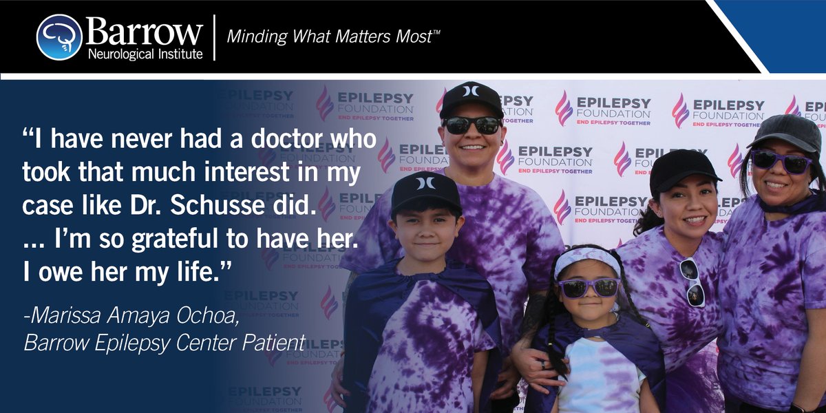 At <a href="/BarrowNeuro/">BarrowNeurological</a>, we're proud to provide the highest level of #epilepsy care, as an NAEC Level 4 Comprehensive Epilepsy Center, for patients w/ complex epilepsy, like Marissa Amaya Ochoa, who is now 6+ years #seizurefree. She thanks #neurologist <a href="/SchusseMD/">Courtney Schusse</a>: bar.rw/marissa