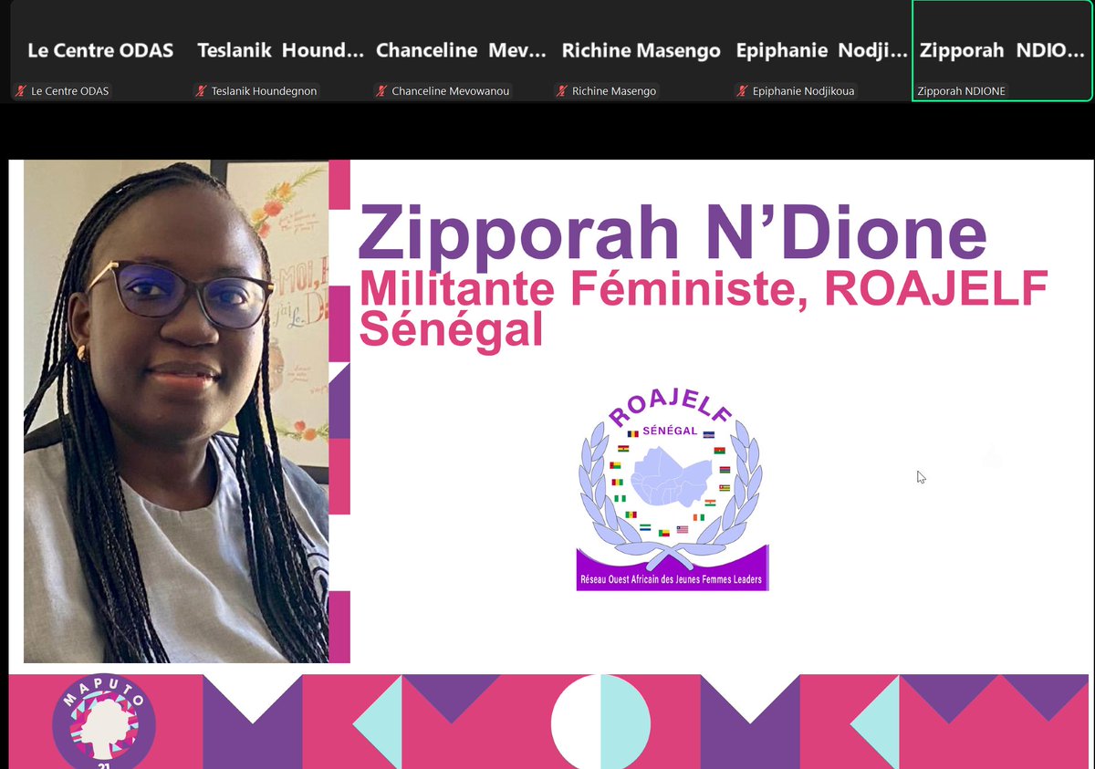 Centre ODAS (@centreodas) on Twitter photo <a href="/ChancelineME/">Chanceline Mevowanou</a> En ce qui concerne l'utilisation du protocole de Maputo, le chemin est encore long car le PM n'est pas utilisé à la hauteur de sa valeur. Il ne faut pas limiter le PM à un élément car il a plusieurs dispositions qui assurent la protection des femmes et fille. <a href="/ZipporahSn/">Zipporah NDIONE SN🇸🇳</a> <a href="/ChancelineME/">Chanceline Mevowanou</a> En ce qui concerne l'utilisation du protocole de Maputo, le chemin est encore long car le PM n'est pas utilisé à la hauteur de sa valeur. Il ne faut pas limiter le PM à un élément car il a plusieurs dispositions qui assurent la protection des femmes et fille. <a href="/ZipporahSn/">Zipporah NDIONE SN🇸🇳</a>
