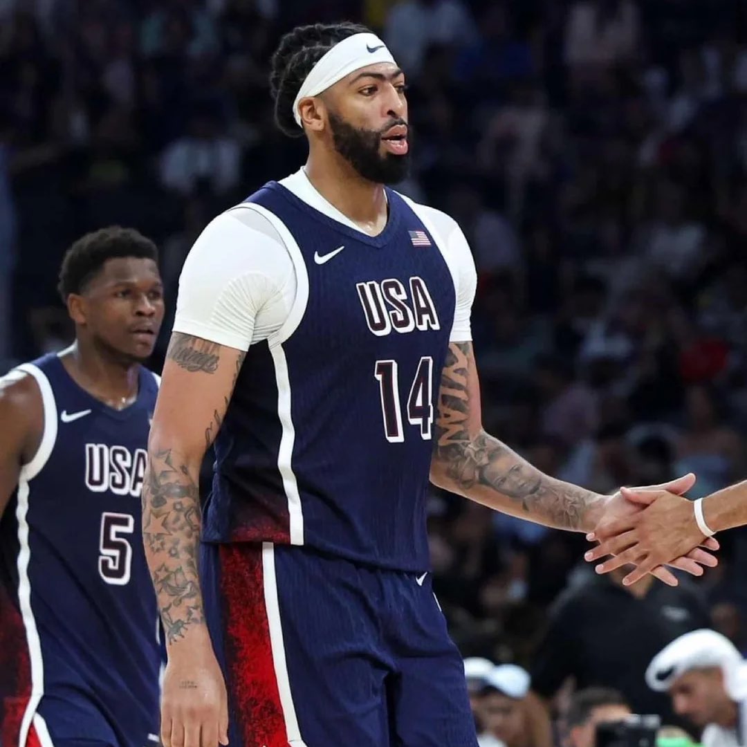 LegionHoops's tweet photo. Team USA stat leaders in exhibition play:

LeBron James (73) - Points
Anthony Davis (49) - Rebounds
LeBron James (18) - Assists
Anthony Davis (15) - Blocks
Anthony Edwards (9) - Steals
Lebron James (63%) - FG%

(h/t @DaysComeNdGo) https://t.co/X8h3HMCYZY