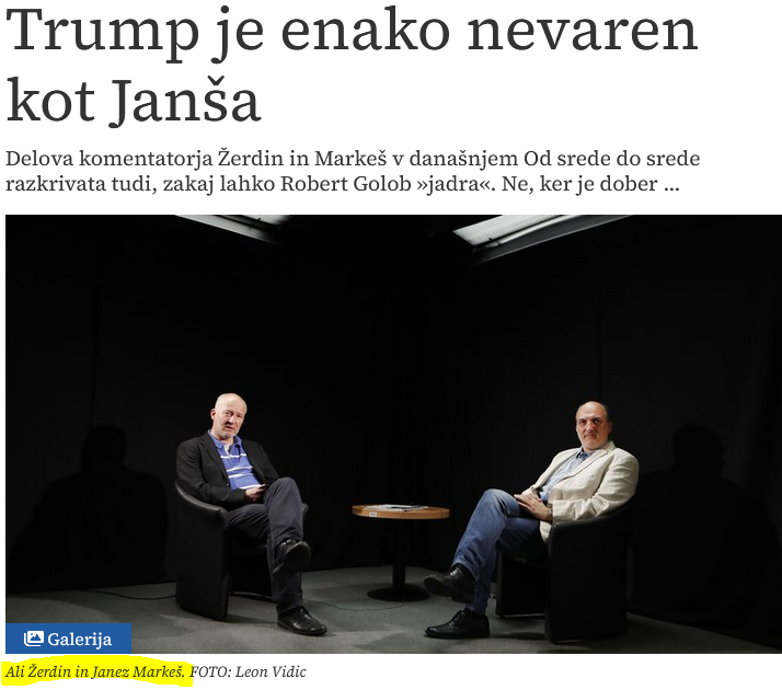 VidmarSimon's tweet photo. #Luzerja, (in hlapca), ki ne dobivata novinarske plače, ampak ju plačujejo levičarski poklicni prevaranti s pomočjo @vladaRS, za politično aktivnost, sta dobila novo nalogo norosti. https://t.co/ADxnj5fe13