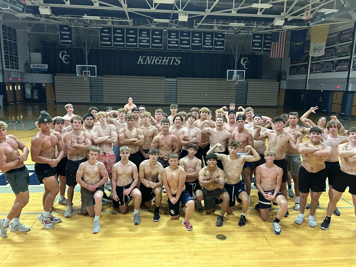 LCCknightFb's tweet photo. Almost Friday!? 😂 Live in Camp complete w ☝️ more Scrimbo w North Newton!! Next stop… Friday Knight Lights!! #AMDG #SDKC https://t.co/DoSTTiQZ6a