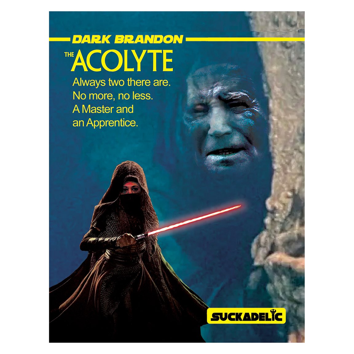 DARK BRANDON: The ACOLYTE! One-Off Bootleg Figure up for Auction on ebay! Bidding Ends Saturday Morning! ebay.com/itm/1351610453…  #darkbrandon #kamalaharris #acolyte #theacolyte #joebiden #starwars