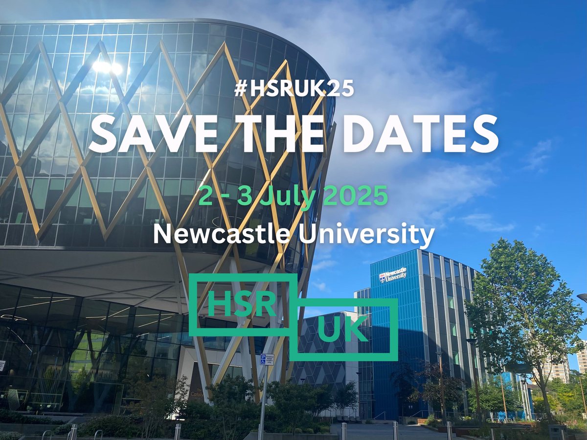 Health Services Research UK (@hsrn_uk) on Twitter photo 🗓️ SAVE THE DATES!
We are thrilled to confirm that our 18th Annual HSR UK Conference will be held at <a href="/UniofNewcastle/">Newcastle University</a> across two action-packed days on Tuesday 2nd July and Wednesday 3rd July 2025
Stay tuned for future announcements!
#HSRUK25 🗓️ SAVE THE DATES!
We are thrilled to confirm that our 18th Annual HSR UK Conference will be held at <a href="/UniofNewcastle/">Newcastle University</a> across two action-packed days on Tuesday 2nd July and Wednesday 3rd July 2025
Stay tuned for future announcements!
#HSRUK25