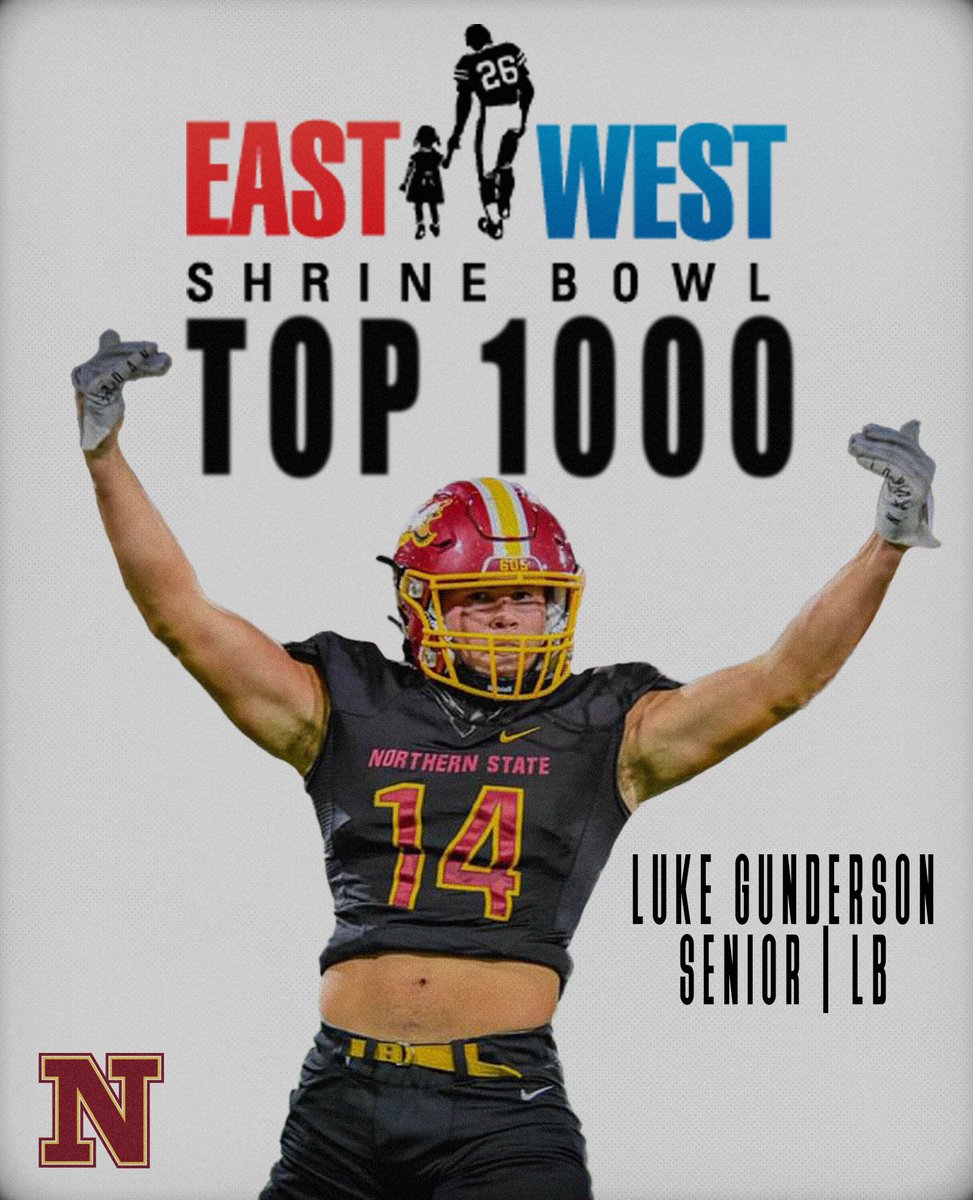 🚨 𝗘𝗮𝘀𝘁-𝗪𝗲𝘀𝘁 𝗦𝗵𝗿𝗶𝗻𝗲 𝗕𝗼𝘄𝗹 𝟭𝟬𝟬𝟬 🚨

Luke Gunderson is named to the East-West <a href="/ShrineBowl/">East-West Shrine Bowl</a> 1000 watch list.

#GoWolves🐺
