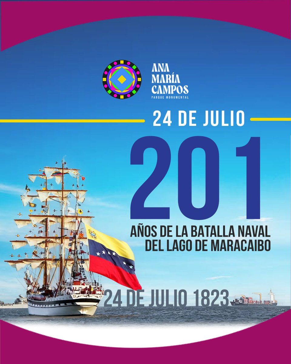 ¡Conmemorando 201 años de la gloriosa Batalla Naval del Lago de Maracaibo! ⚔️

El 24 de julio de 1823, las aguas del Lago de Maracaibo fueron escenario de una batalla épica que sellaría la independencia definitiva de Venezuela.