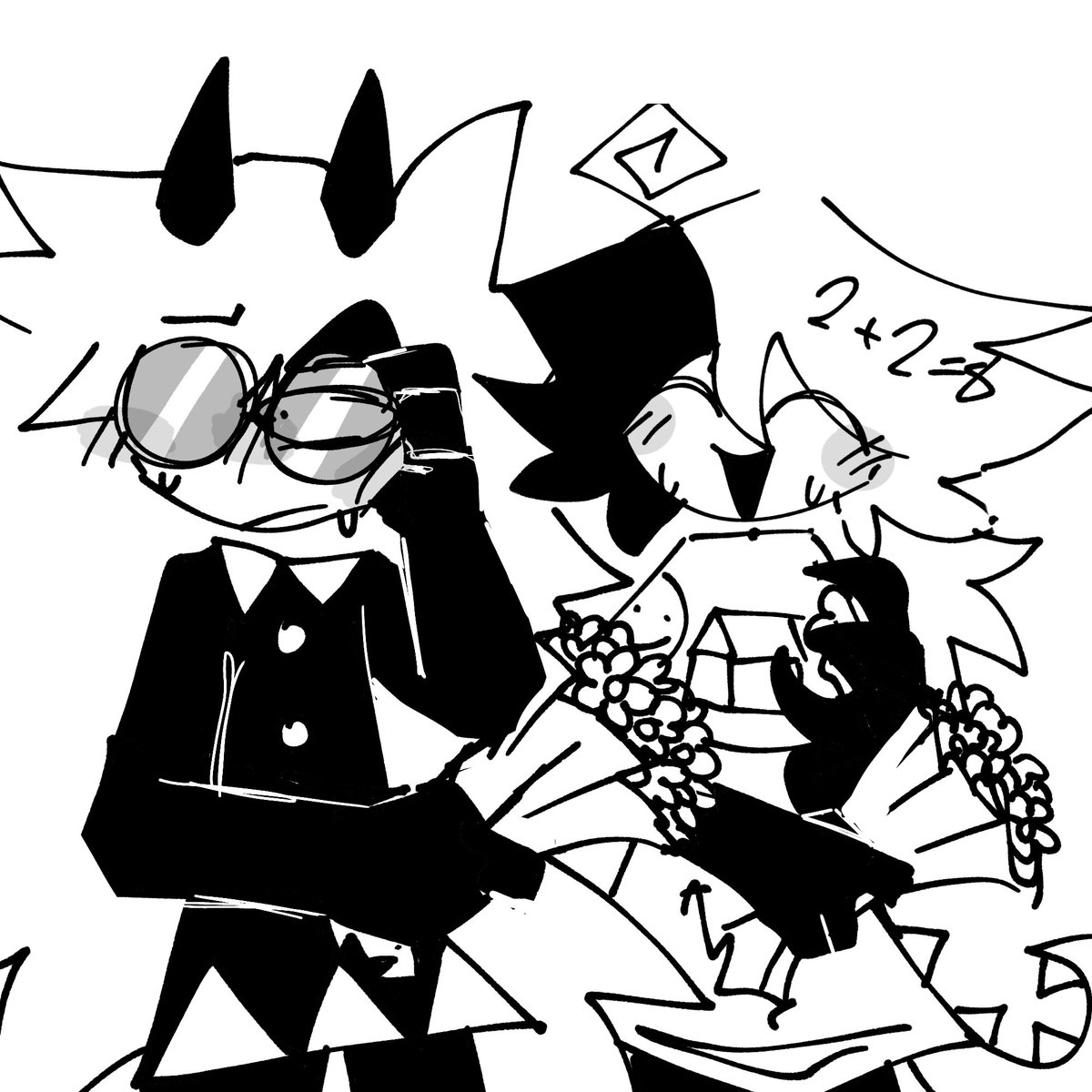 Day 49 They both got bouquets.. for eachother