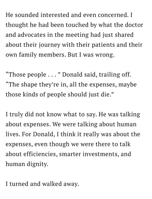 thorpe_schuyler's tweet photo. As a disabled person myself, I should just die then:

According to Donald Trump? That's how he views Americans these days?

He fucking disgusts me beyond measure!

Karma is coming you fat tub of lard. And her name is Kamala Harris:

47th President of the United States! https://t.co/qVHx84sJi3