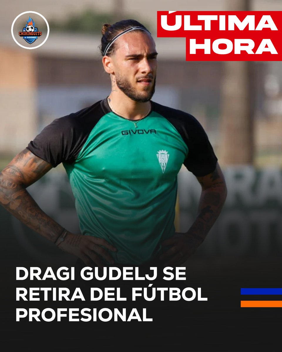 elchiringuitotv's tweet photo. 🚨Dragi Gudelj pone fin a su carrera con tan sólo 26 años.

🥺 Sus problemas cardíacos precipitan su despedida del fútbol profesional.

🙏"He dado todo de mí, pero mi corazón dijo que no se podía más". https://t.co/g2X9OawM5V