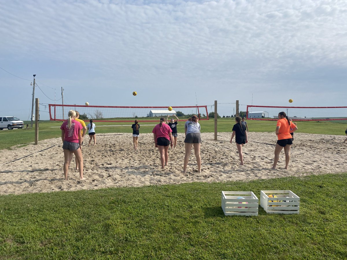 Happy Dead Week!! Our girls have put a ton of work in this summer. We have had 2 open gyms a week, with lifting 4 days a week and were a part of 2 summer leagues. Due to our floors getting done early we had sand open gym this week. We are psyched for the season to start! #gk