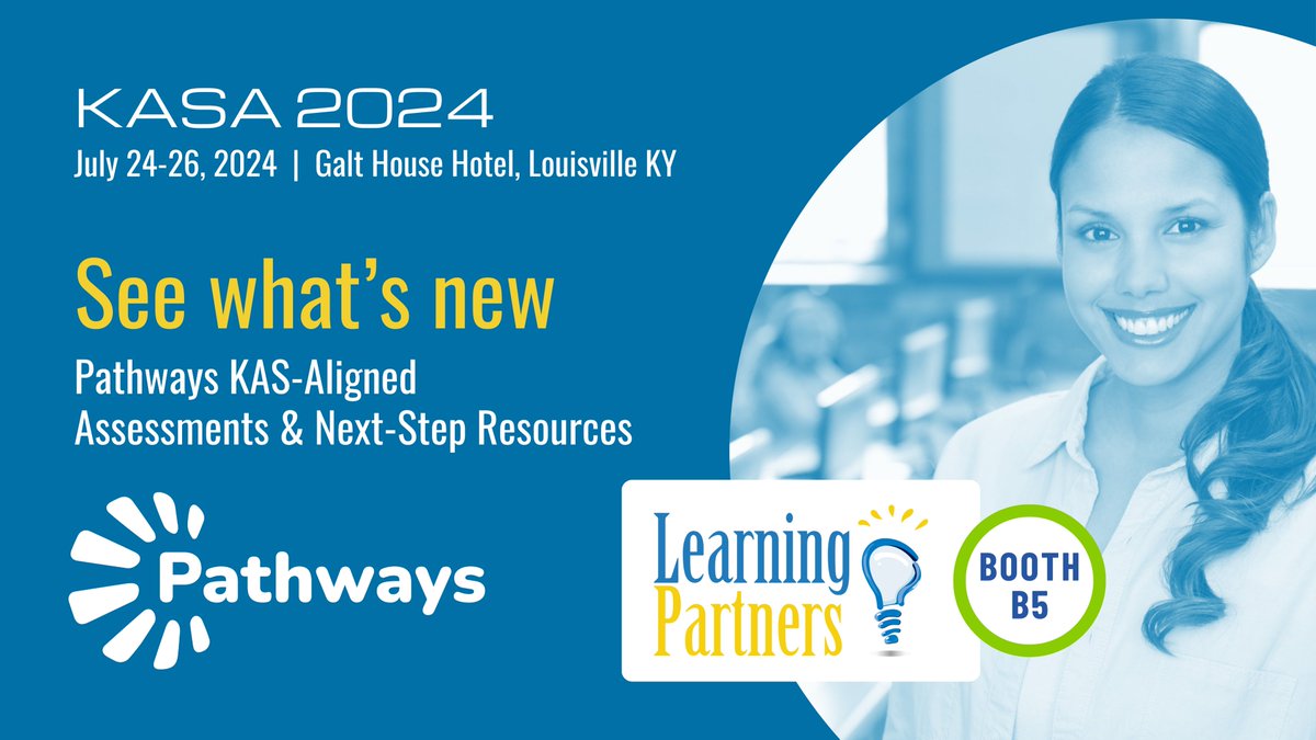 learnXpl's tweet image. Stop by the Learning Partners booth B5 at #KASA2024 and see what's new in 2024-25! Pathways (formerly ELS) Assessments & Next-Step Resources provide deep insights into student learning & empower teachers to fill gaps quickly. ow.ly/2y2050SJBTS #LoveKYPublicSchools