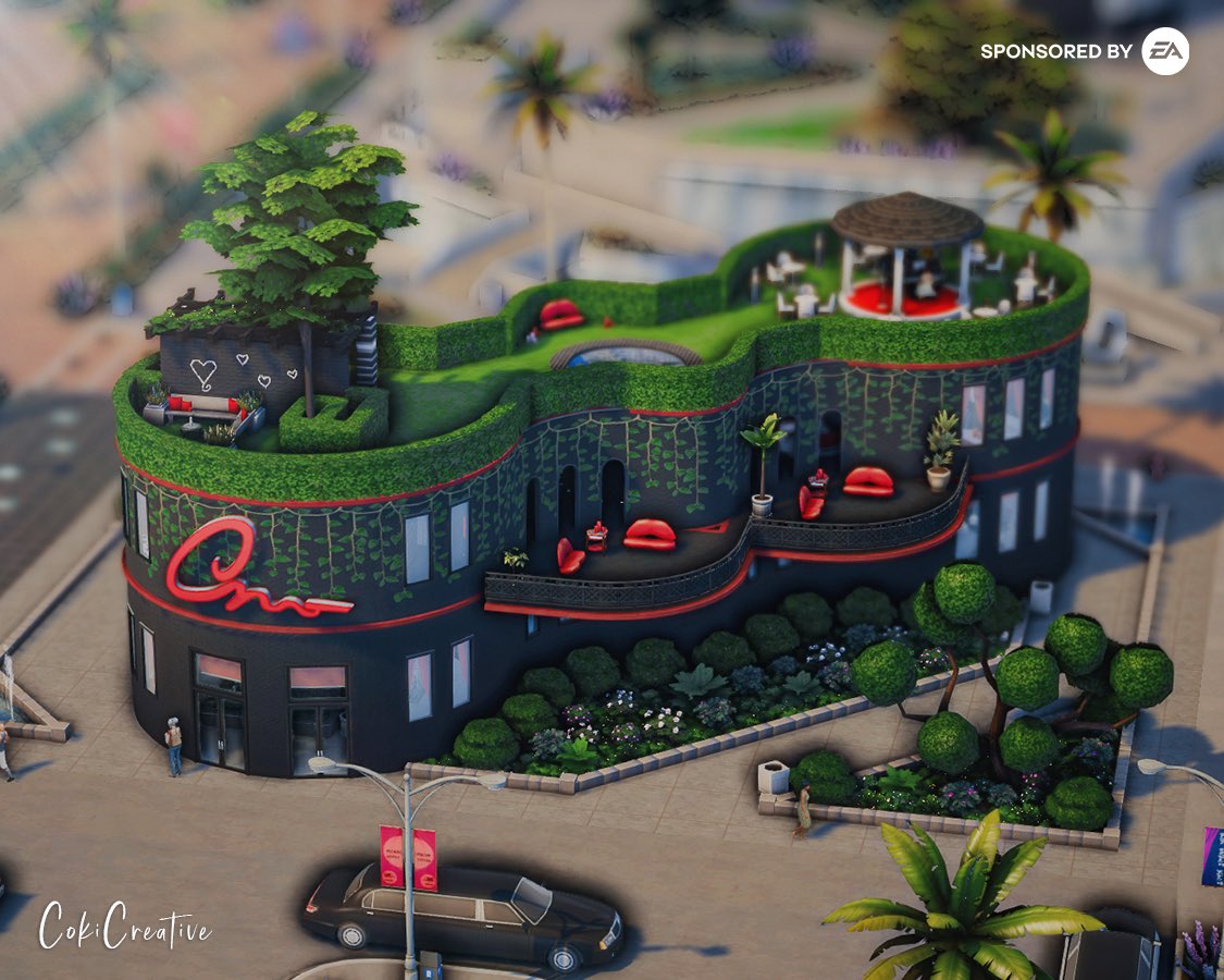 CokiCreative's tweet image. #EAPartner | Love is in the air at the Oh La Lounge! My first build using the new Lovestruck Expansion Pack. ♥️💋
@TheSims #thesims4 #sims4 #ShowUsYourBuilds