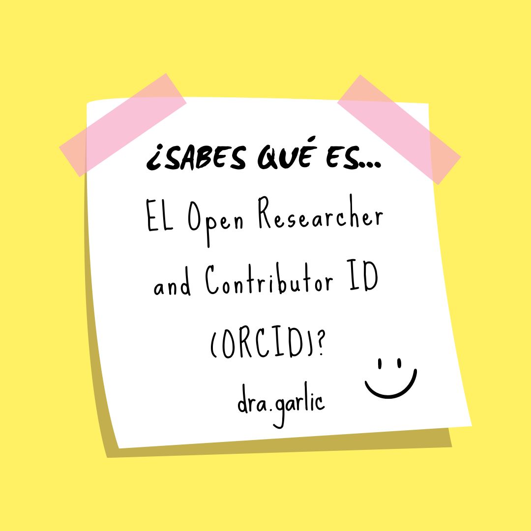 raquelajof's tweet photo. Hoy quiero hablaros sobre una herramienta súper útil para l@s investigado@s: ORCID
Es un nº de 16 dígitos que funciona como un perfil de investigación súper específico. Es como tu red social académica!
➕info en mis perfiles de LinkedIn o IG https://t.co/Pvw5AqI8Qu