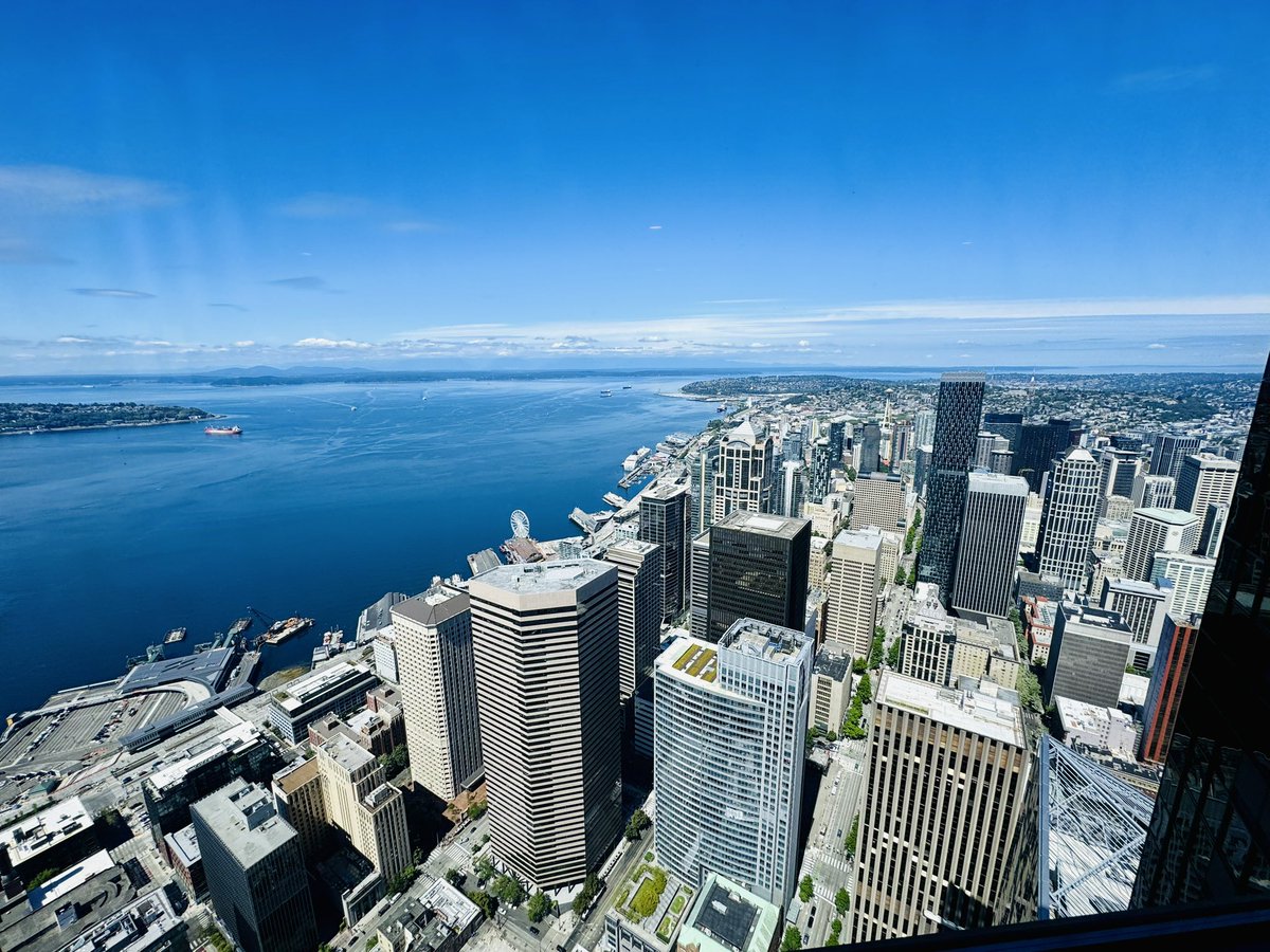 I’m enjoying today’s meetings in downtown Seattle at the Columbia Tower Club. Such amazing views!