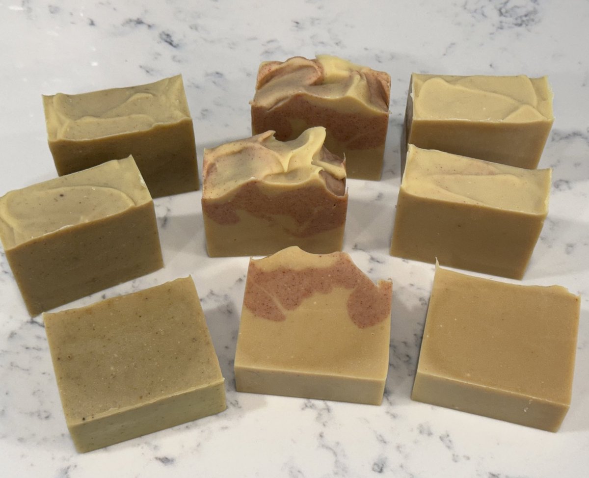 FindAdragon's tweet photo. Avocado goat milk soap; made with milk from my goats &amp; avocados I picked from the family orchard. No palm oil, no artificial pigments, no fragrance oil. Just soap! My max ✨ under consumption core ✨ https://t.co/bcJTo6shcF