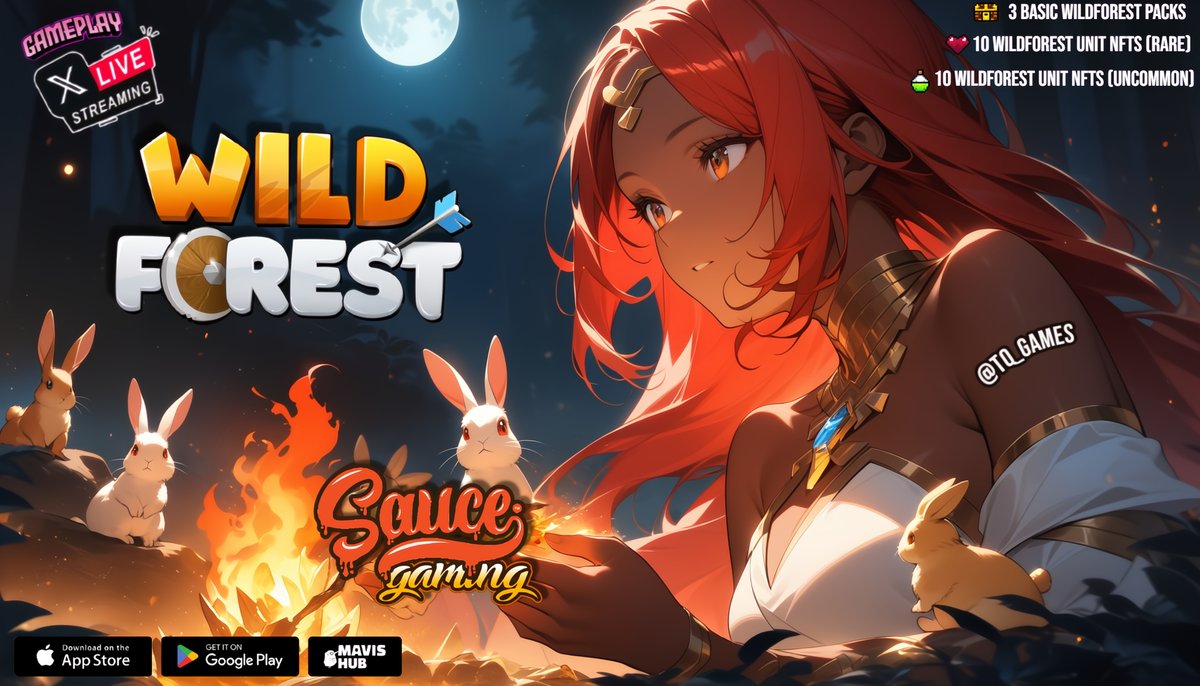 Put your sword down for now traveller &amp; let us heal your wounds. this is a safe space to take rest from the chaos of the wild wild forest..

🚨 WILDFOREST GAMEPLAY w/ #TQsauce 🎮

📽️Live streaming on X
📅Friday 2pm UTC
🔔 <a href="/TQ_Games/">👑 TQ 🦇🔊</a> &amp; <a href="/playwildforest/">Wild Forest</a>

🎁Like, Share and Tag a