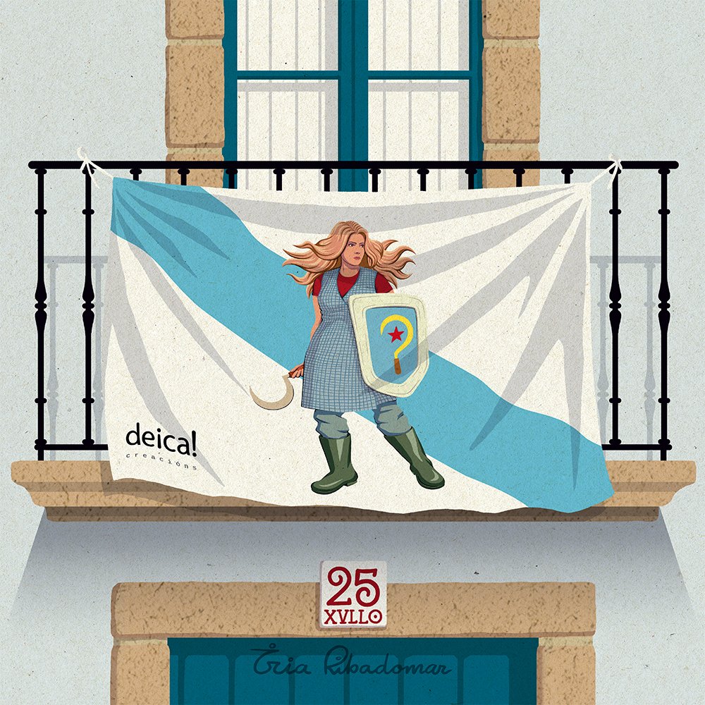 ⭐ #25deXullo tódolos días!!! 

🩵 Non caben nun día as ansias de #Galiza por vivir liberada dos expoliadores!

✊🏾 Son moitas as que traballan a diaro para conseguilo... Así que non faltan razóns para celebrar e berrar xunt@s: #GalizaCeibe!!!

... e #AltriNon !

#25x #DiaDaPatria