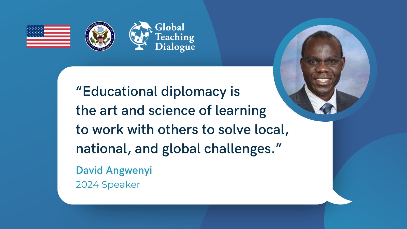 David Angwenyi Global Teaching Dialogue Quote