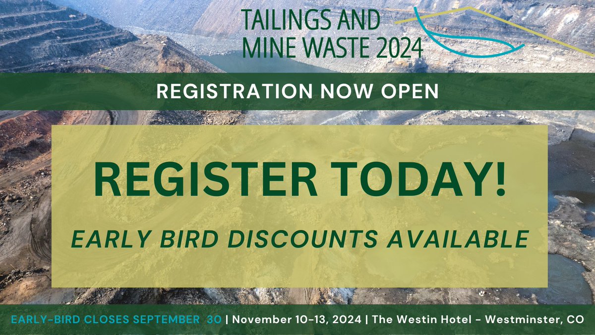 Tailings and Mine Waste Conference tweet media