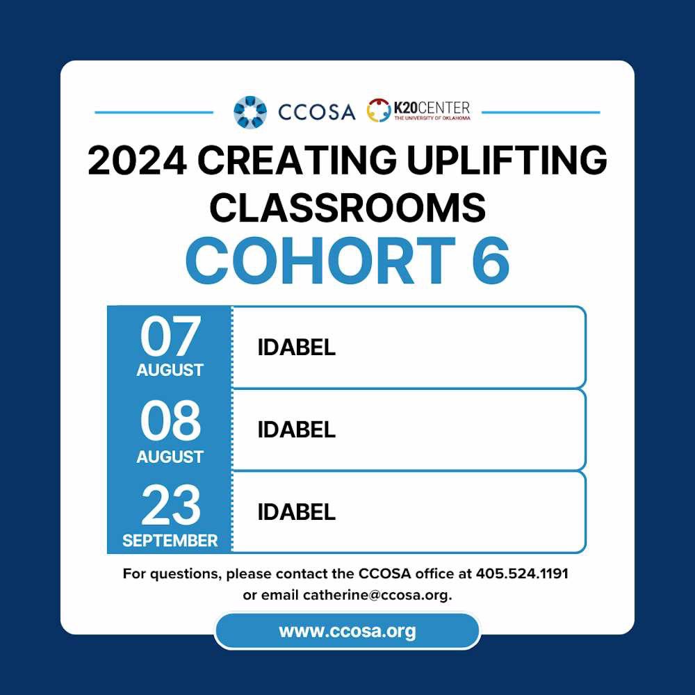 How are you supporting your early-career educators? CCOSA and the K20 Center have partnered to provide valuable training and support. ✏️  

Register now for the next upcoming cohort at: ccosa.org/professional-l….

#CCOSA