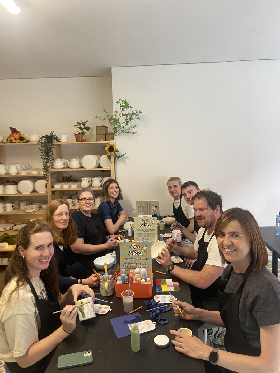 McLoughlin_Lab's tweet image. Some amazing creative skills on show this afternoon at the annual lab day out #potterypainting