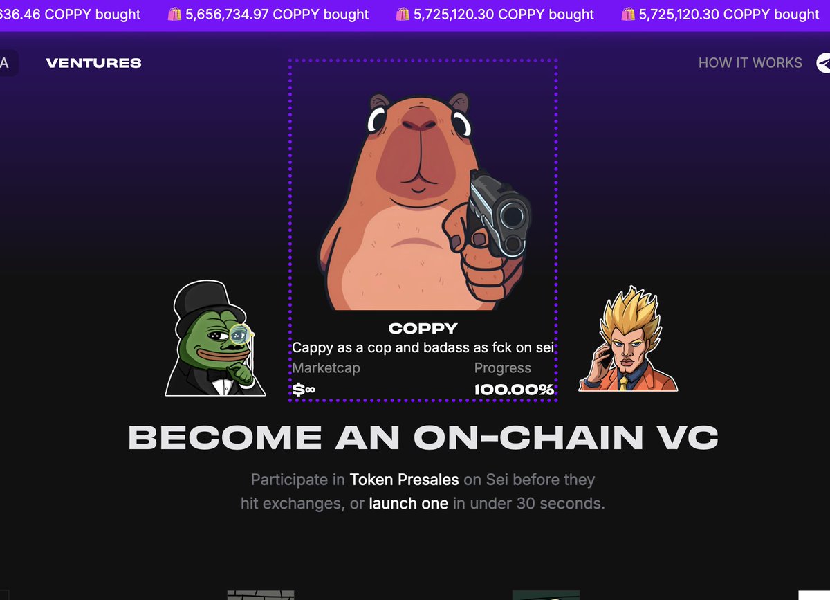 congratulations to <a href="/CoppyBadass/">Coppy</a> for being the first token to IDO on TAILWIND!!!!! price automatically doubles after hitting DEXes, congrats pre-sale participants 🤑

next stop: Coppy for in-page swaps + DEX Screener