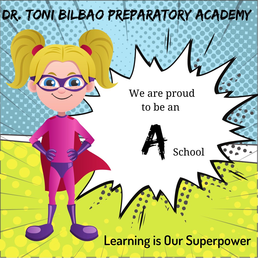 Dr. Toni Bilbao Preparatory Academy (@dtbprep) on Twitter photo Congratulations <a href="/dtbprep/">Dr. Toni Bilbao Preparatory Academy</a>! We are so proud to announce that your hard work paid off and we are an “A” school once again! Congratulations <a href="/dtbprep/">Dr. Toni Bilbao Preparatory Academy</a>! We are so proud to announce that your hard work paid off and we are an “A” school once again!