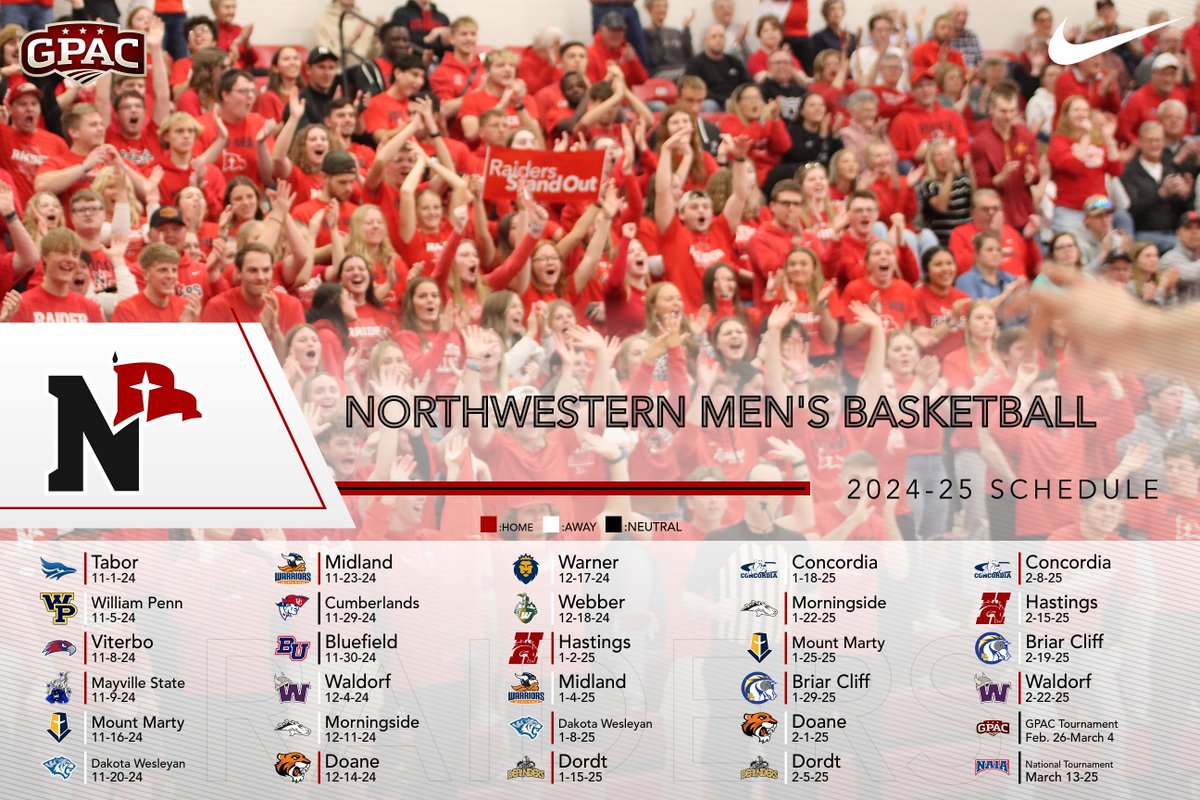 The 2024-2025 Schedule!