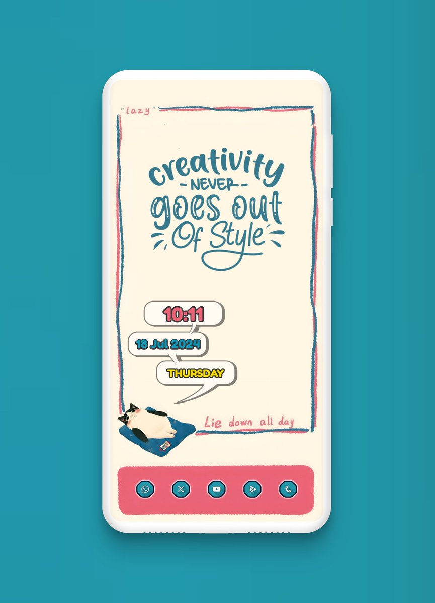 #NV450
Lazy...
×Launcher: #WithNova
xWallpaper:  <a href="/wigebox/">𝚆𝚒𝚐𝚎𝚋𝚘𝚡</a>
xlcon: Icon Pack Studio 
share.iconpackstudio.com/feed/N4U6
xWidgets:
-Kutomquote KWGT (KustomQuote3) 
apkpure.com/kustumquote-kw…
-Comic KWGT (Comic042) <a href="/AceSetup/">ACE Home Screen Setup</a>
@wallersGallery
#Wallpaper
<a href="/AndroidAuth/">Android Authority</a>
#aahomescreens
#Pastel
#Android