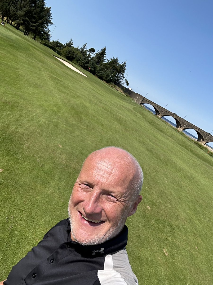 phillywal's tweet image. Day off from @DeesideClassic so of course we played golf @duffhouseroyal Lovely course. @ClucasTricky #rdgw2024