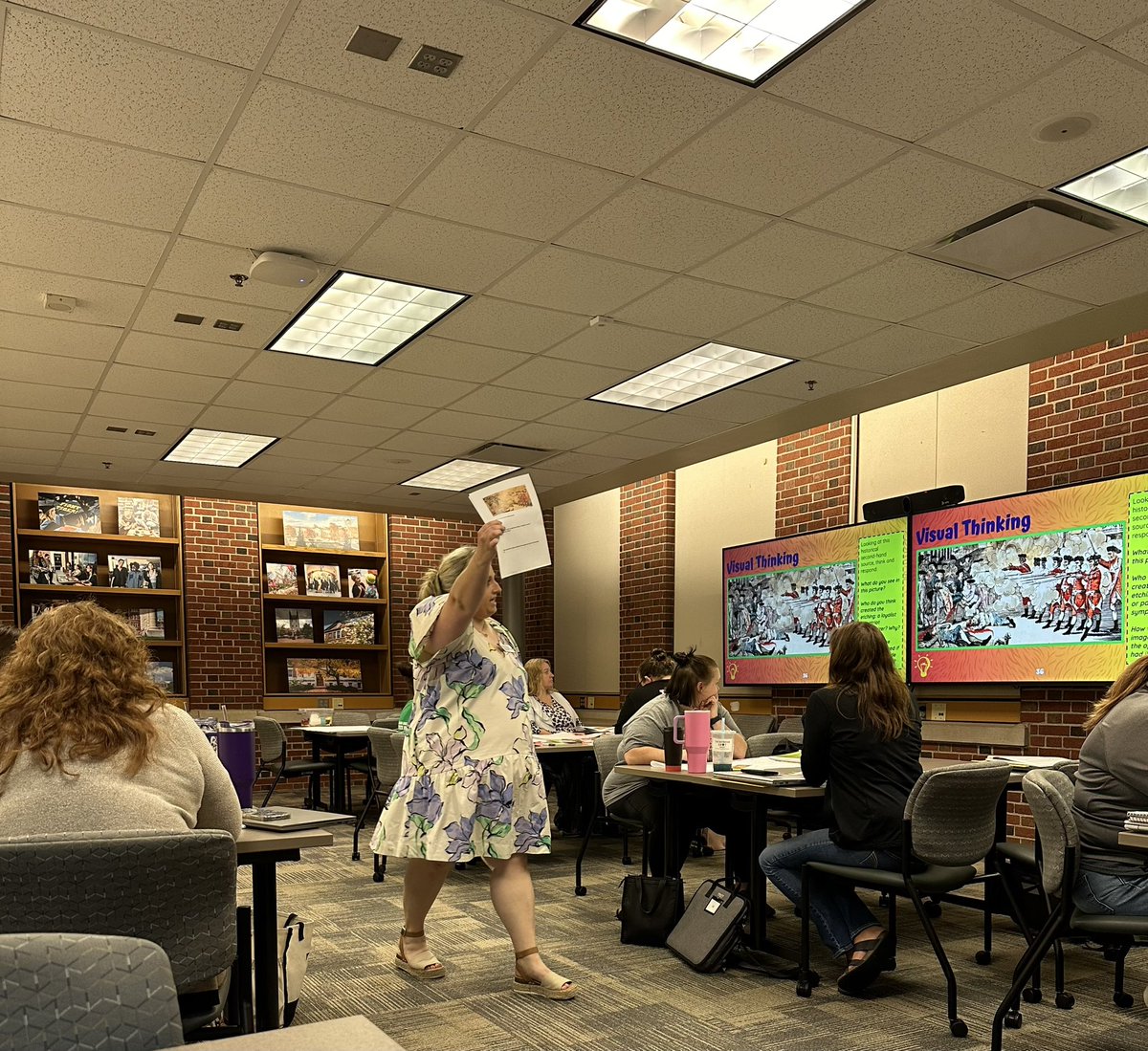 dr_tsteffes's tweet photo. Enjoying the high energy presentation of Whitley Melton on many strategies to use in any content! @HOMRPDC @MarkClementsEdu @StacyLQuinn @Curtismterry1 https://t.co/2h4CiOAzIw