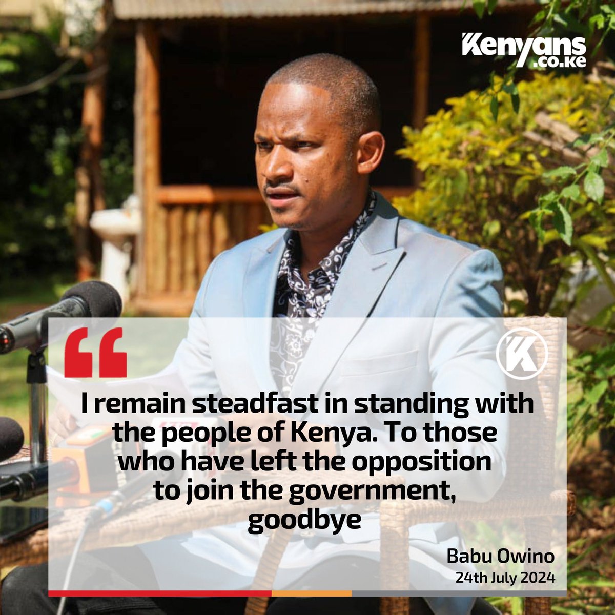 Anaitwa Dr. Babu Owino! It is time for him to forge his future!