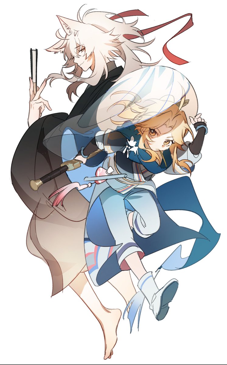 RayinHSR's tweet photo. 纯情剑首俏狐妖（不是 https://t.co/dZ4ioF38TG