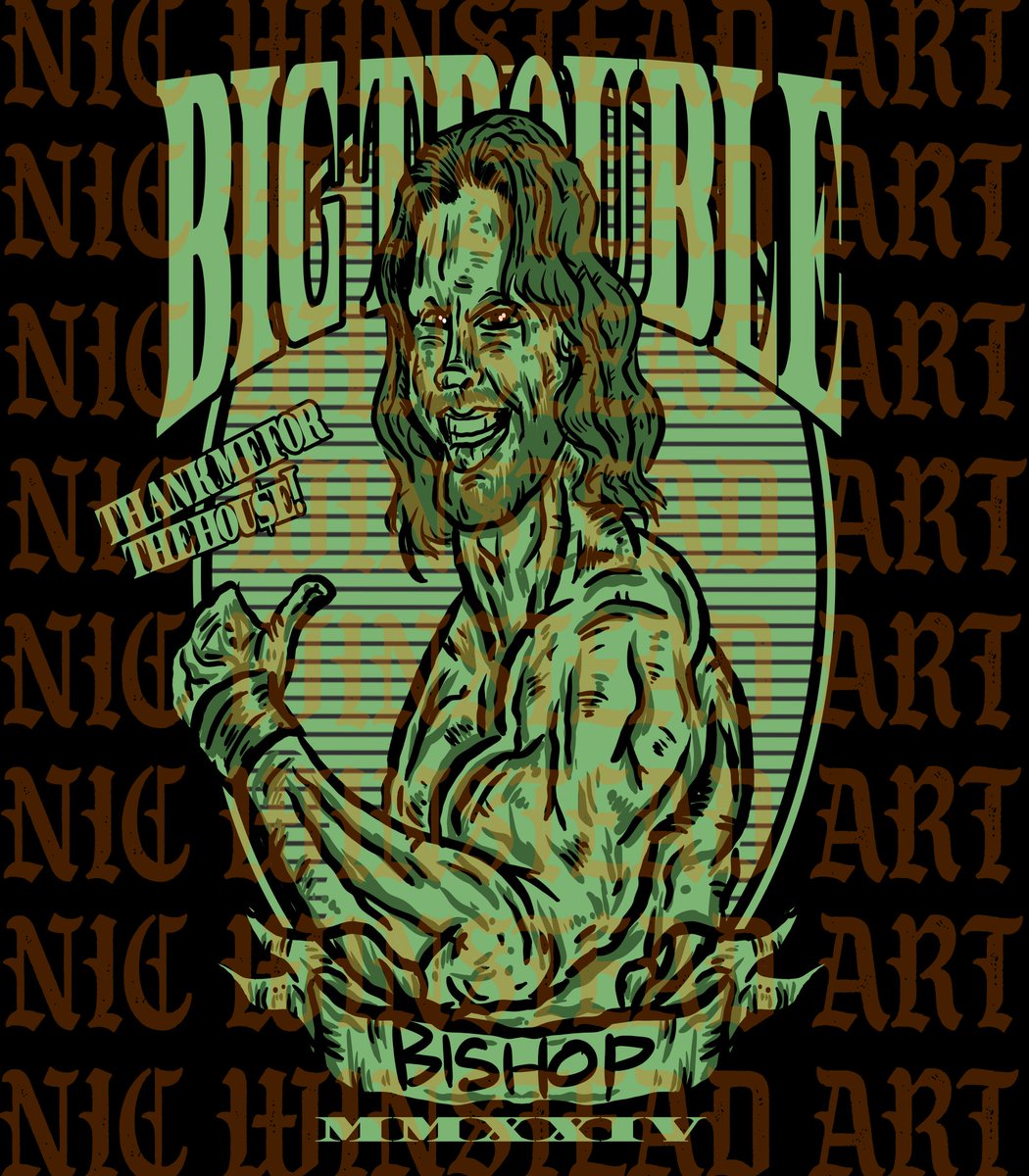 sfsstudios1's tweet photo. "The Draw" love that @bigtroubleBB is getting his due after his MONUMENTAL Debut on @AEW Rampage and his social media!! He's the reason ANYONE shows up to any of his houses!
#bigtrouble
#benbishop
#aew
#thankme
#forthehouse
#wrestlingdesign
#wrestlingshirt
#graphicdesign https://t.co/2ioq1dfvjH