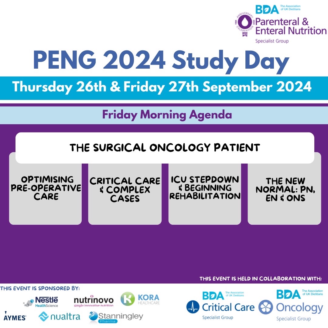 Still deciding if you will join us for this years PENG study day? 
Check out our  agenda and some amazing speakers who will be there to share their expertise! 
The link to sign up is in the comments!  Early bird rate is now extended to 1st August! Hope to see you there!