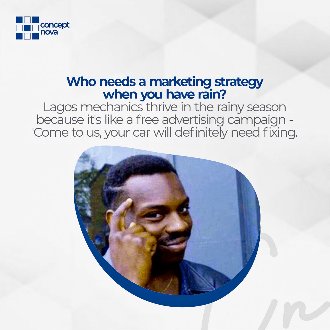 concept_nova's tweet photo. Letโs face it: the rainy season in Lagos is a mechanicโs dream come true but a car ownerโs nightmare. Here are ways to stay prepared.
Learn more: https://t.co/iWh6mGxKce
Call 09055608608 or 08150880054 or email info@concept-nova.com
#LagosRainySeason #Conceptnova https://t.co/cOx1suO713
