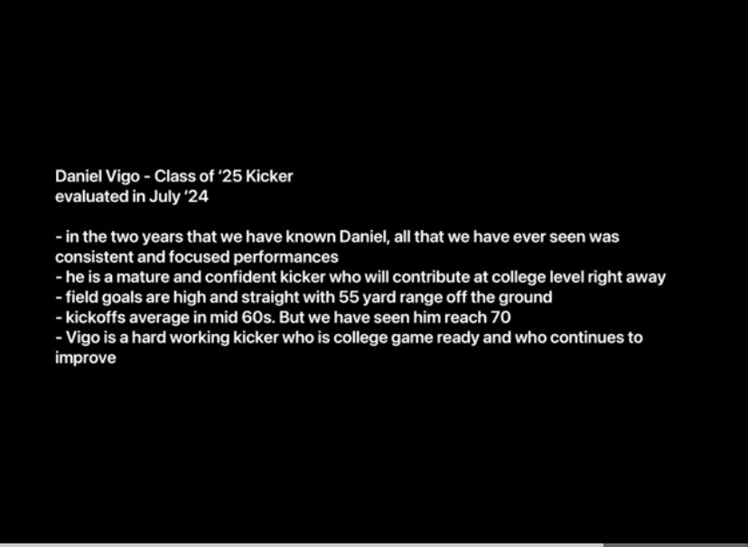 Thanks for the evaluation <a href="/thekickingcoach/">The Kicking Coach</a>