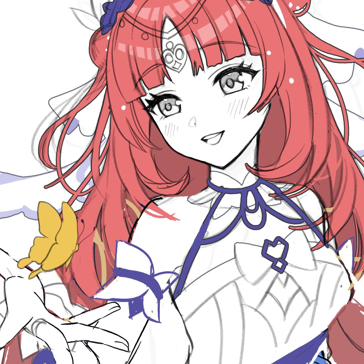 ニィロウ「新衣装ニィロウちゃんwip 」|カラナシ マリのイラスト